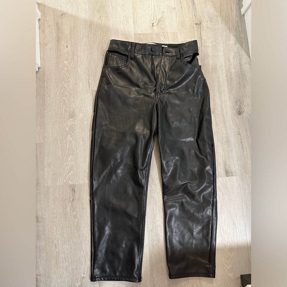 Leather pants Abercrombie and fitch- short length